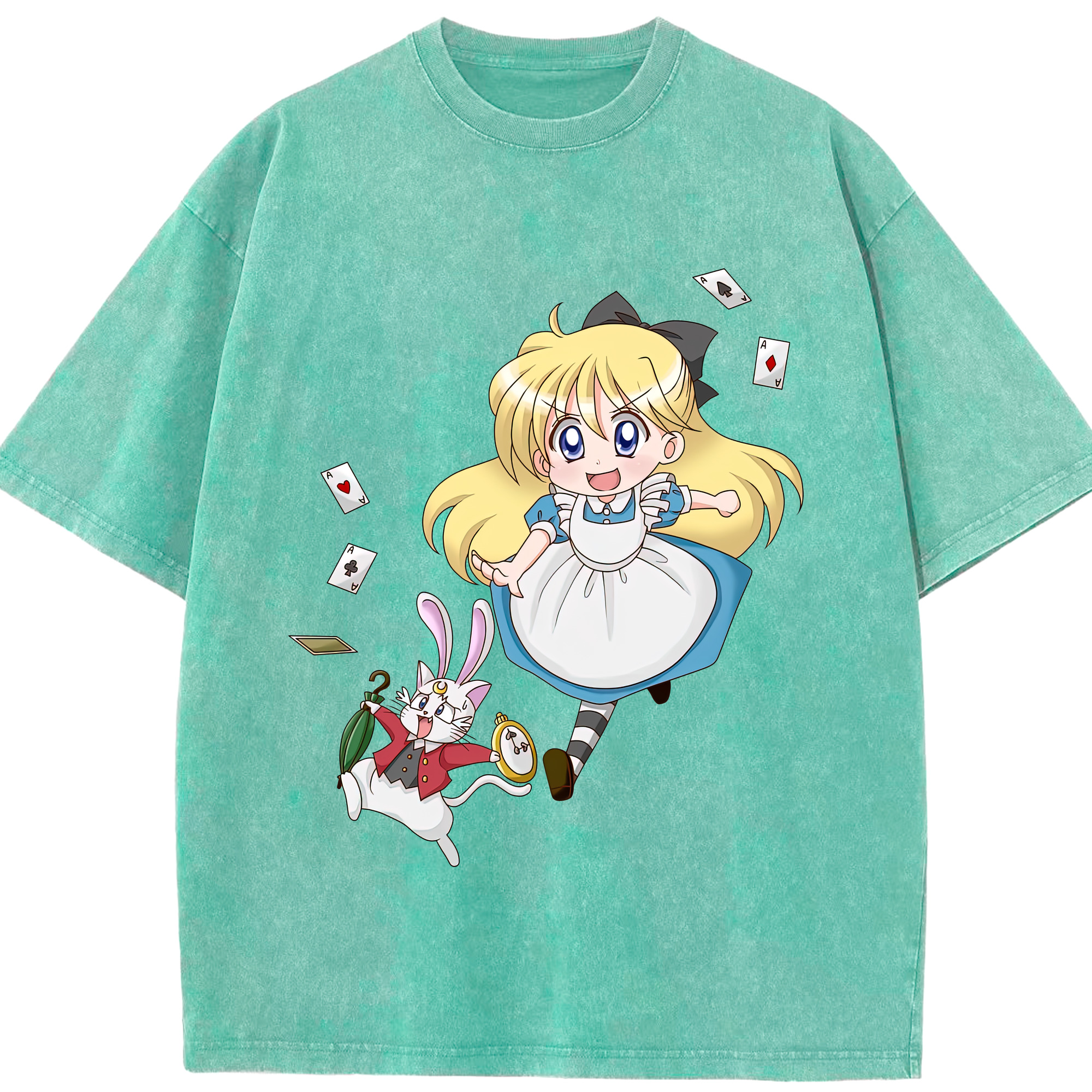 （画像用） 美少女戦士セーラームーン 愛野 美奈子 あいの みなこ Sailor Moon Aino Minako 綿100% ヴィンテージ風 半袖Tシャツ（フロントプリント）